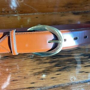 Vintage Cognac Coach Belt